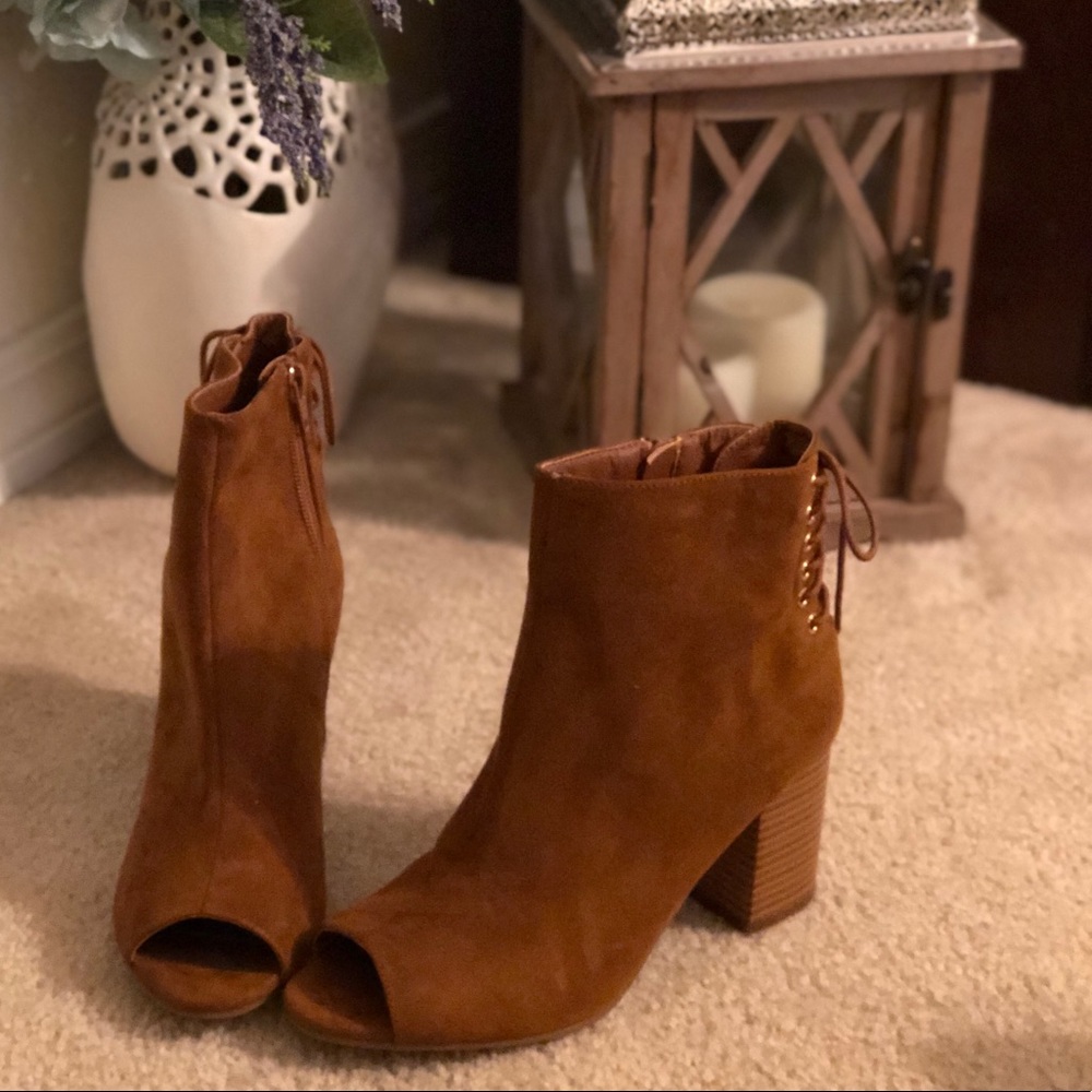 Brown booties